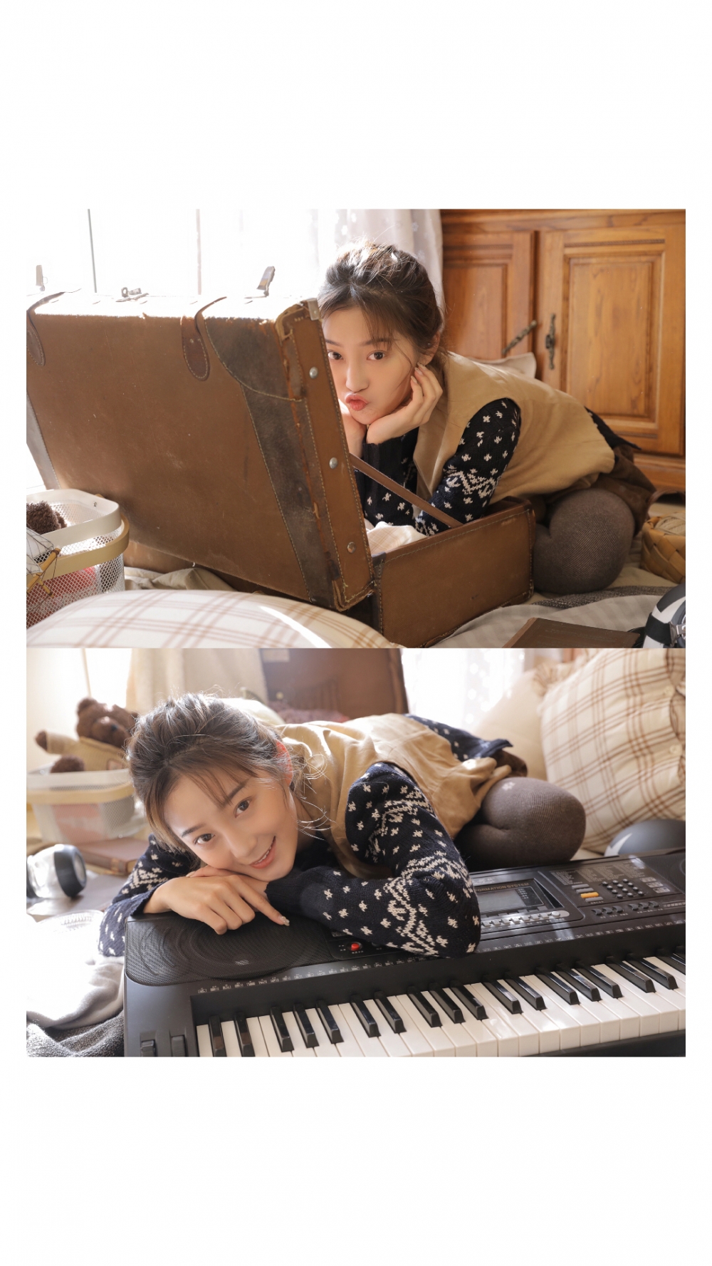 小清新美少女嘟嘴卖萌挤眉弄眼俏皮可爱 小清新美少女嘟嘴卖萌挤眉弄眼俏皮可爱