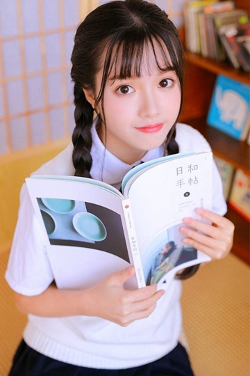 麻花辫美女学生妹日系jk制服清纯动人